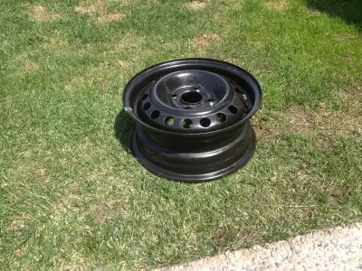 For Sale ; Black Steel Rim good Condition. 4 Bolts Pattern . Price $ 30.00 or send offer.