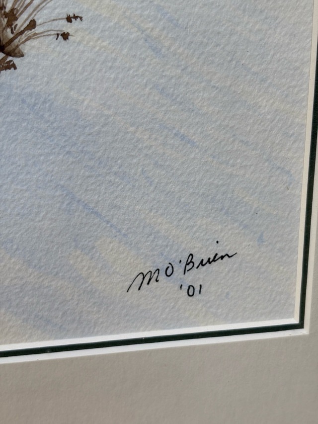 Large Original Fox Watercolour Painting- Winter Landscape in Arts & Collectibles in Oakville / Halton Region - Image 4
