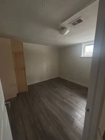 Private single room for rent. Has a lock on door, private entrance from apartments upstairs. Include...