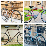 Stylish! Restored Vintage Classic bikes. Ready to ride!