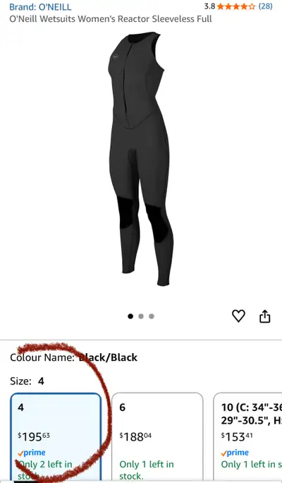 New upgraded reactor-2 O'Neill Wetsuits Women, teen,  size 4, View more
