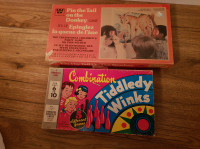 Vintage games Pin the tail on the donkey and Tiddledy Winks