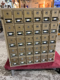 Awesome brass door mail box with keys 