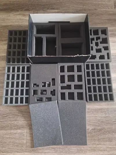 Warhammer 40k 30k Aos home made carry box /w 8 foam trays, View more