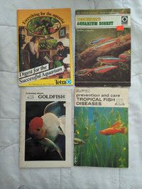 vintage aquarium info booklets