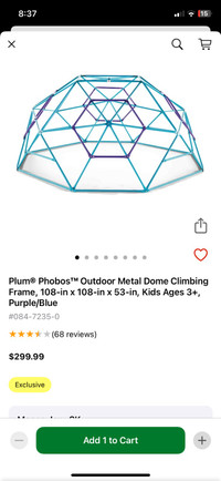 Outdoor kids climbing dome 