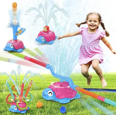 NEW - 4 in 1 Turtle Water Sprinkler for Kids, View more