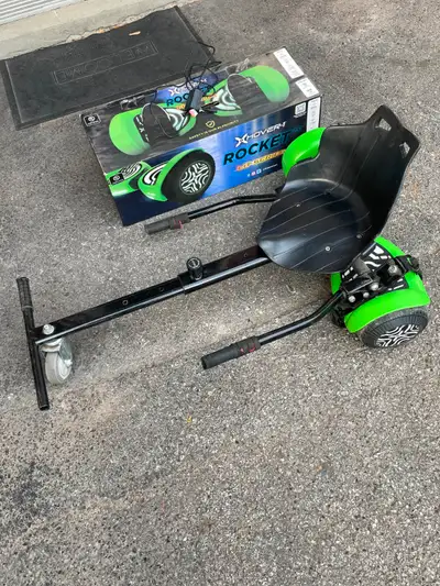 À vendre : Hover-1 Rocket 2.0 + Kit Kart Buggy Bon état de fonctionnement. Hoverboard jusqu’à ~11 km...