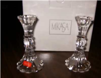 Set of 2 Mikasa Candle Holders (Never used)  BRAMPTON, View more