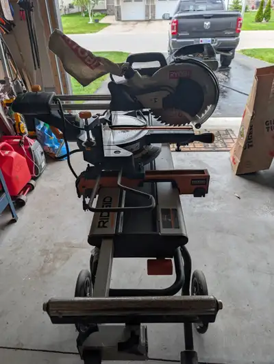 Ryobi 13-Amp 10-inch Dual Bevel Sliding Mitre Saw, View more