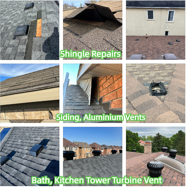 roof/vent service ☔️☎️416-317-9298 free estimate in Roofing in Mississauga / Peel Region