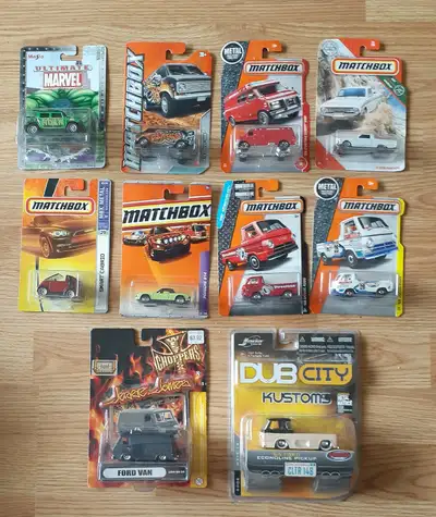 Diecast vehicles, Matchbox and others, View more