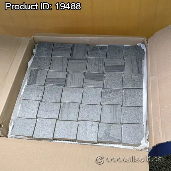 Amelia Carbon Basketweave Porcelain Mosaics Tiles