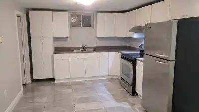 Fresh 3-Bedroom Basement – Steps from Mohawk & Juravinsky’s Hospital! Available now! Bright, freshly...