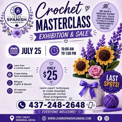 Crochet Masterclass, exhibion and sale, View more