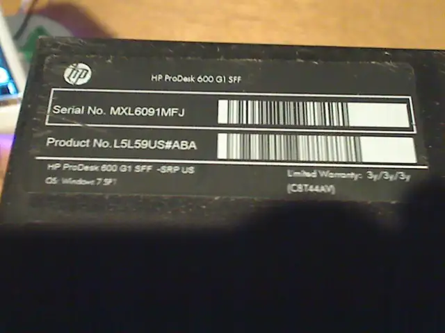 HP ProDesk 600 G1 SFF Intel i4590 3.3Ghz Quad Desktop PC in Desktop Computers in City of Toronto - Image 4