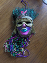 Mardis Gras Mask & Beads