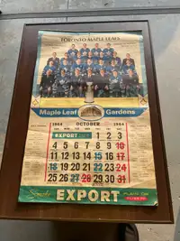 Export A Toronto Maple Leafs 1964-65 calendar 
