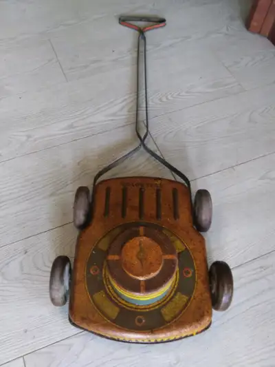 1950's Turf Rotor Lawnmower Push Toy, View more
