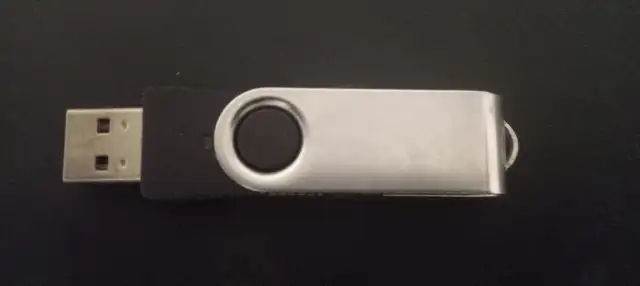 Silver and Black USB Flash Drive