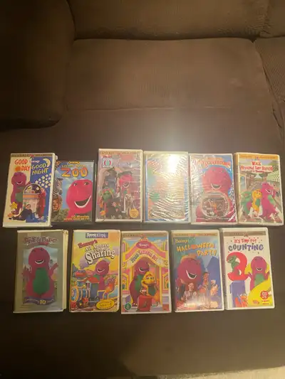 Lot Of 11 Barney -VHS Tapes- Barney Home  Classic Collection, View more