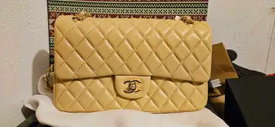 sac en cuire pour femme couleur crème, View more