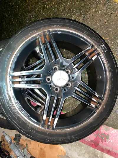 Tires are all seasons have around 65% tread left 215/45/17, no warp no bends on rims, 8” inch wide,...