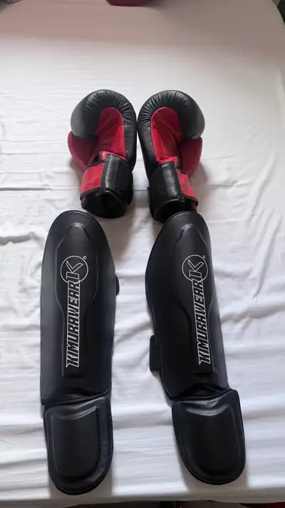 Kimurawear Boxing Gloves and Shin Guards, View more