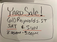 Yard Sale in Whitby !!! 