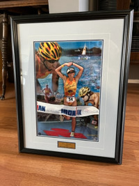 Framed Picture of Lori Bowden, Ironman Canada 2004