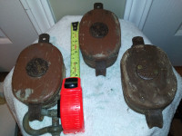 LOT OF 3 Antique 4 Inch Single Nautical Wooden Blocks From the C