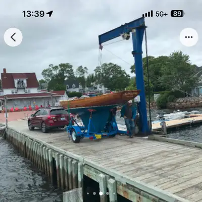 Amazing classic bluenose for sale on newer trailer. Comes with inventory of sails. Best deal in blue...