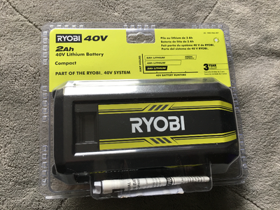 Batterie Neuve Ryobi 40 Volts/2Ah Brand new battery, View more