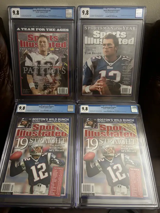 Tom Brady Sports Illustrated Newsstand Mags  CGC 9.8 $1200 Each in Magazines in City of Toronto - Image 2