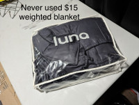 Never used 15lbs weighted blanket.