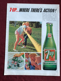 1965 7up Softdrink Original Ad