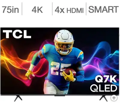 Télévision QLED 75'' 75Q7K 4K UHD HDR 144Hz GOOGLE TV TCL, View more