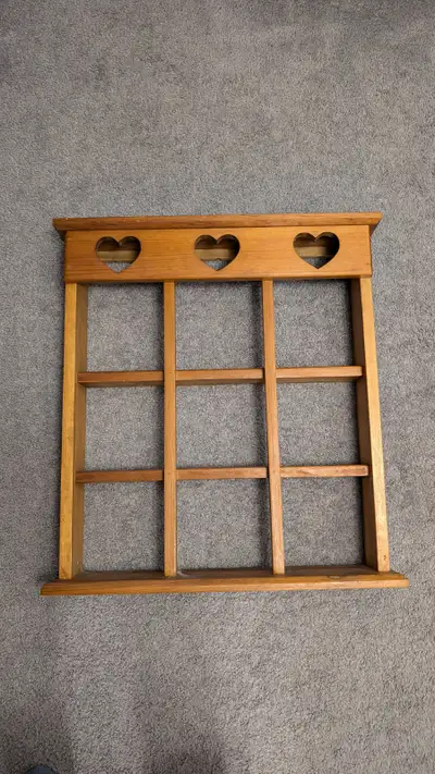 Wooden knick knack shelf, View more