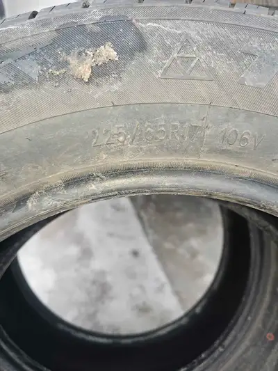 Pair of all season advance tires thread is 90% ph# 4037971904