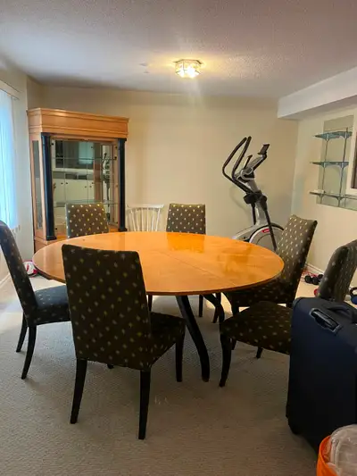 Round Dining Table with 6 Chairs, View more