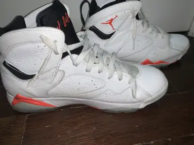 Jordan 7 Retro White Infrared Red-CU 9307-160-Sz:US10.5/UK9.5/, View more