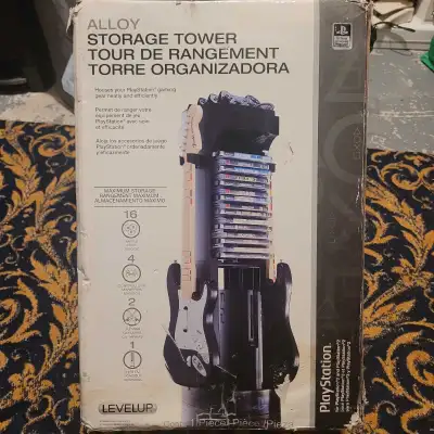 Level Up Alloy Storage Tower For Sony PS2 and PS3 Brand New, View more
