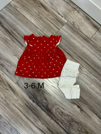 Baby Girl Valentines Outfit 