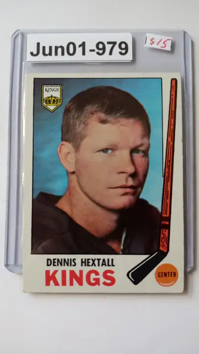 1969-70 TOPPS 107 DENNIS HEXTALL RC EX-NM LOS ANGELES L A KINGS, View more