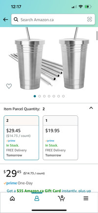  brand new stainless steel tumblers   MOVING SALE 