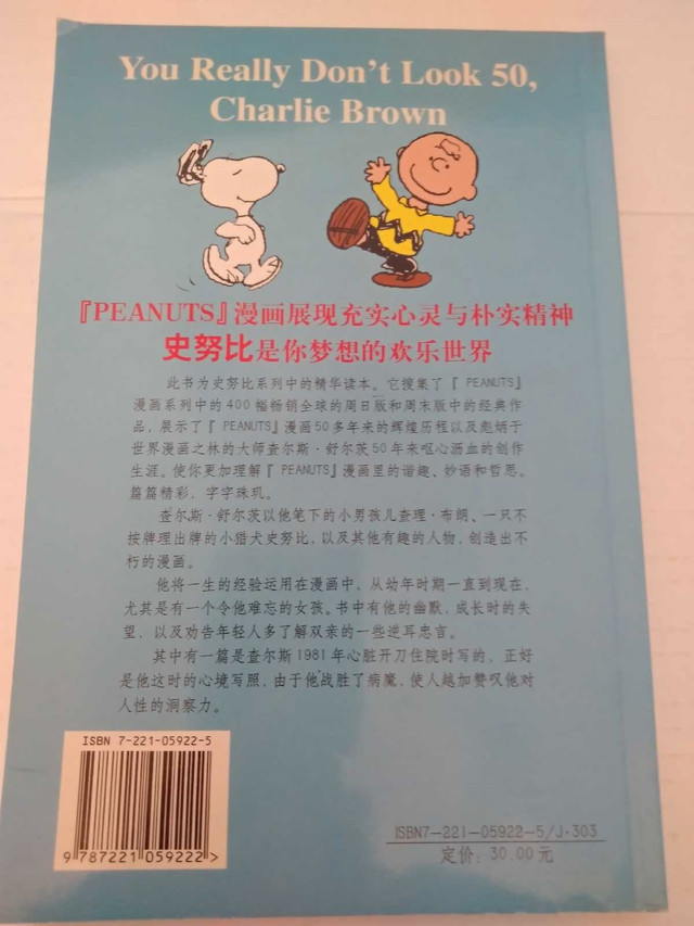 Chinese Snoopy and Charlie Brown book in like new condition  in Children & Young Adult in Kitchener / Waterloo - Image 2