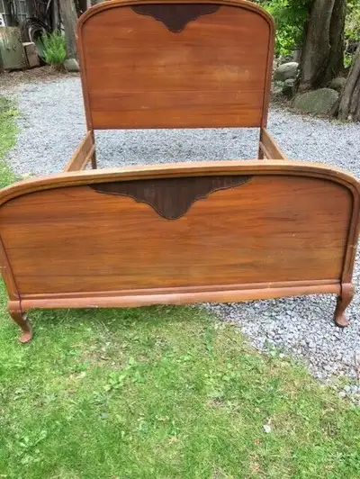 Vintage Queen Anne Style Double Bed, View more