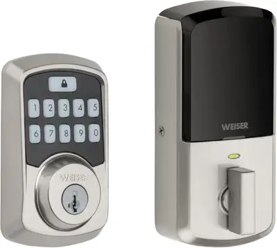- 2 Brand New Weiser Aura Door Lock - Never Opened Sealed Box - THE HOME DEPOT PRICE : $224 (tax inc...