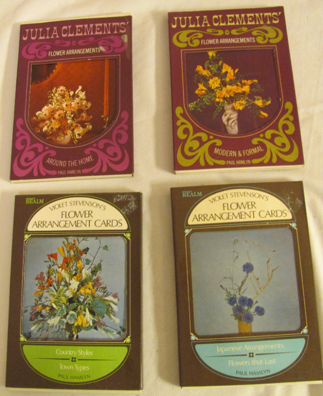Flower Arranging Instruction Cards, 4 packs in Hobbies & Crafts in Prince George