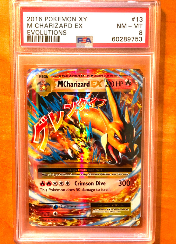 Pokemon M Charizard Ex - PSA Graded Slab in Arts & Collectibles in Delta/Surrey/Langley